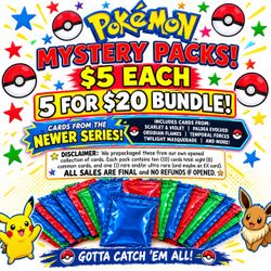Pokémon Mystery Pack – 10 Cards Each