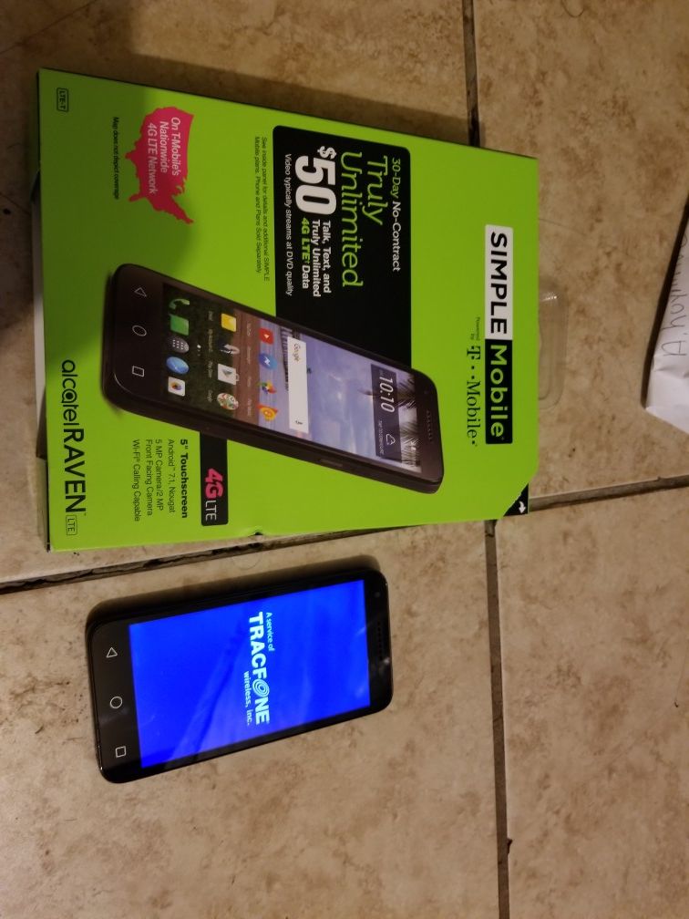 T mobile/simple mobile smartphone