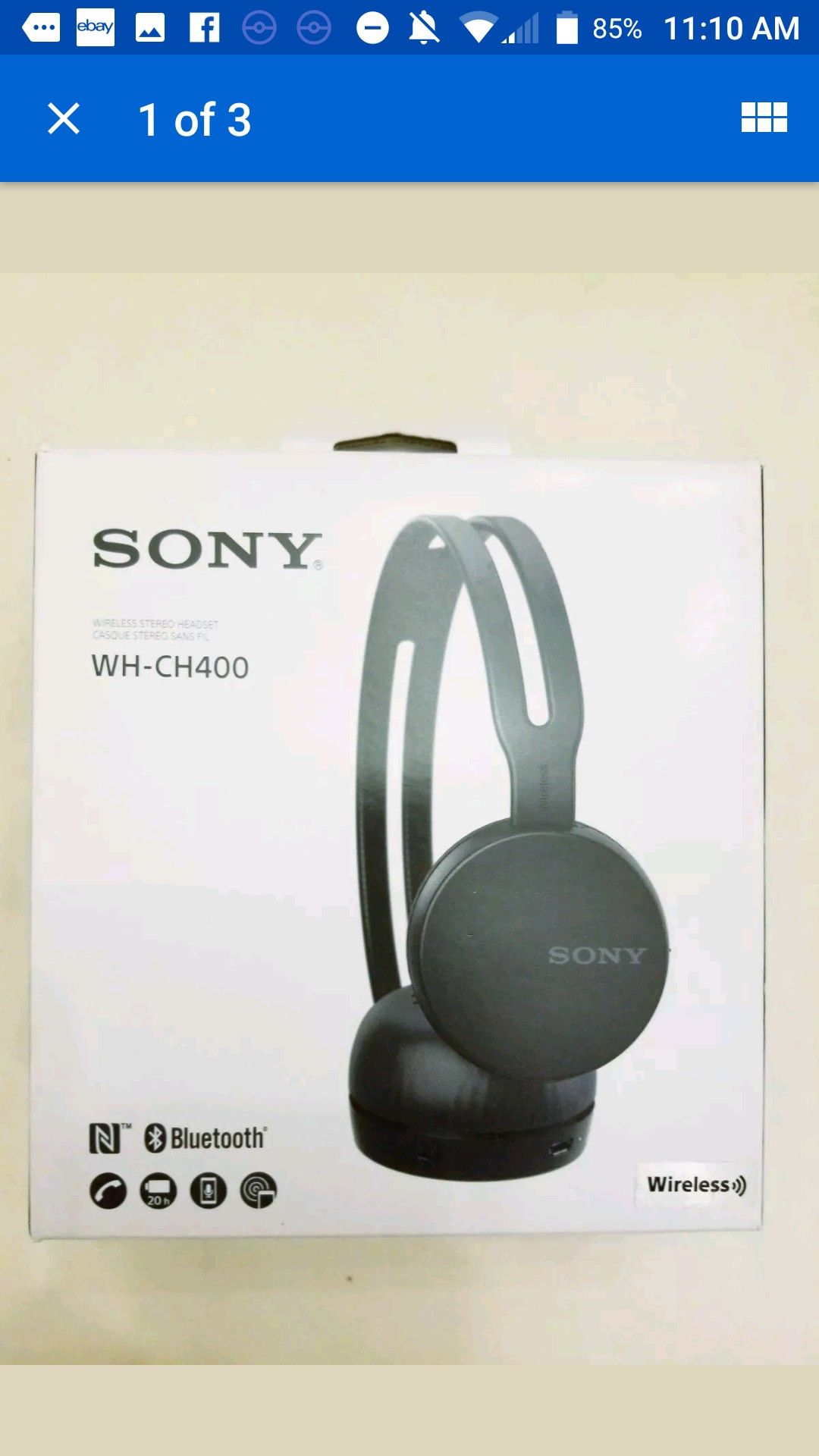 Sony headphones blue thooth