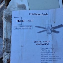 Mainstays Ceiling Fan