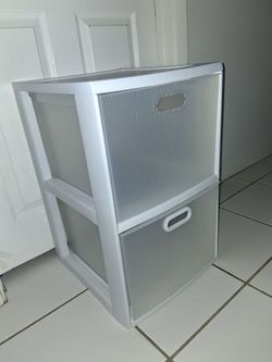 Sterilite 2 clear drawers stackable plastic storage drawers 25" x 16" x 18"