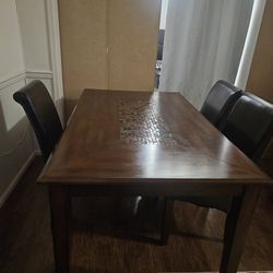 Like New Dining Table With Mosaic Design  Make A Offer