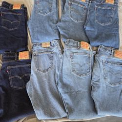 8 PAIR MEN'S LEVIS 505 JEANS