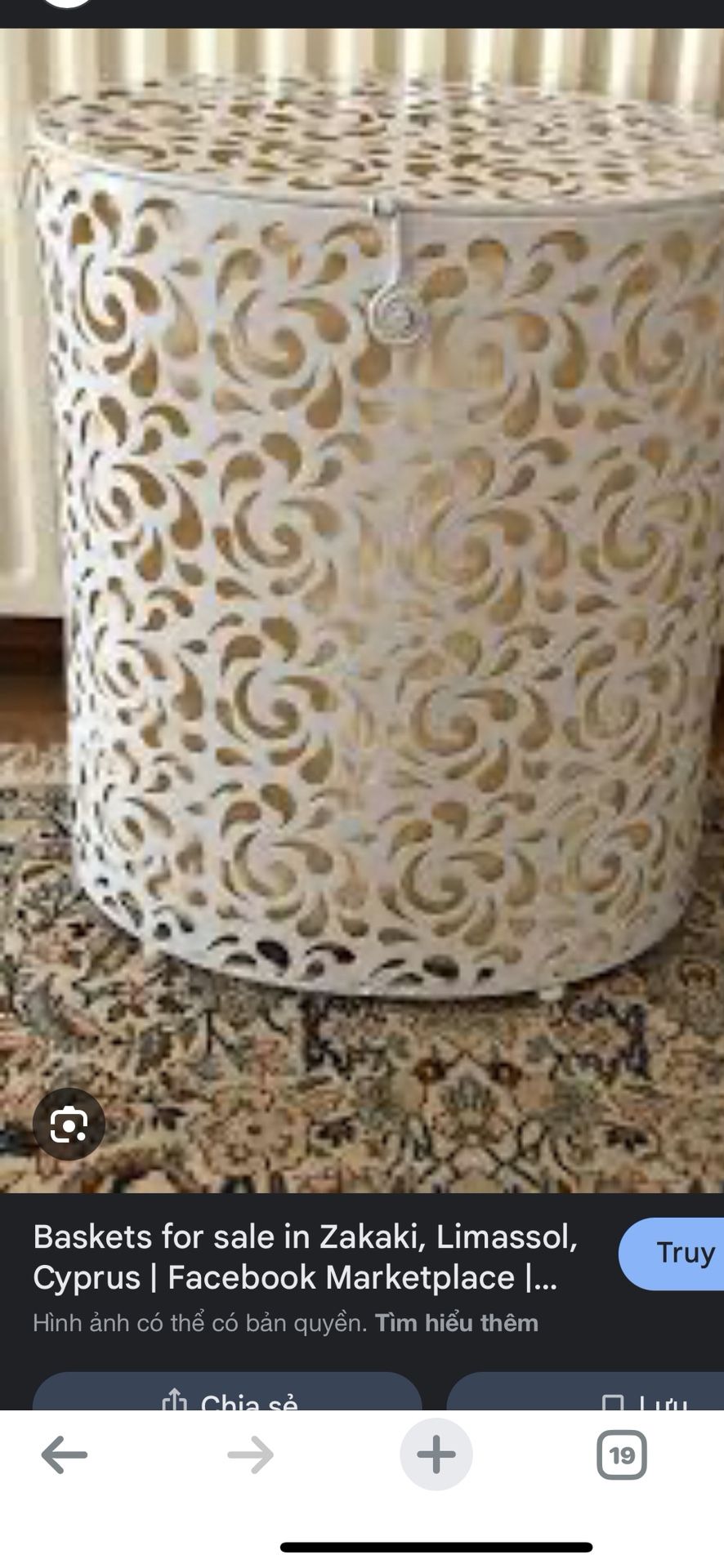 Laundry hamper metal retro old school mini shed garage organizer