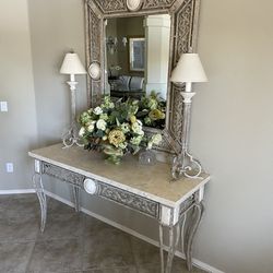 Mirror Lamps And Table 