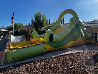 Inflatable Crocodile Water Slide
