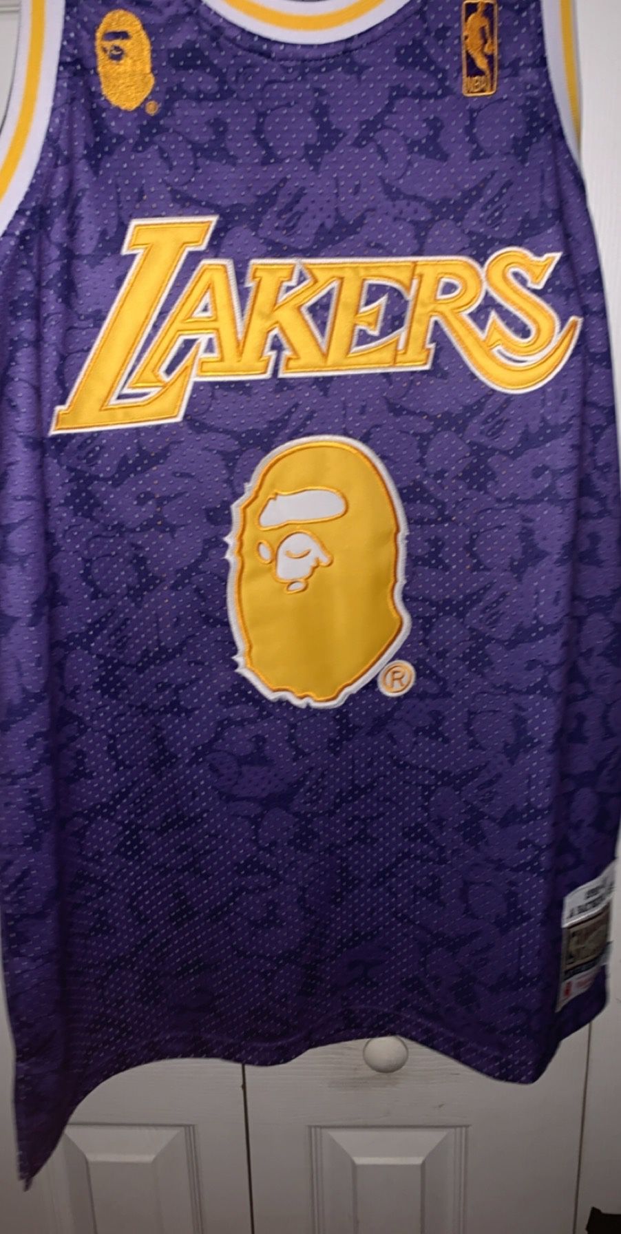 Bape x Mitchell & Ness Lakers Camo Jersey