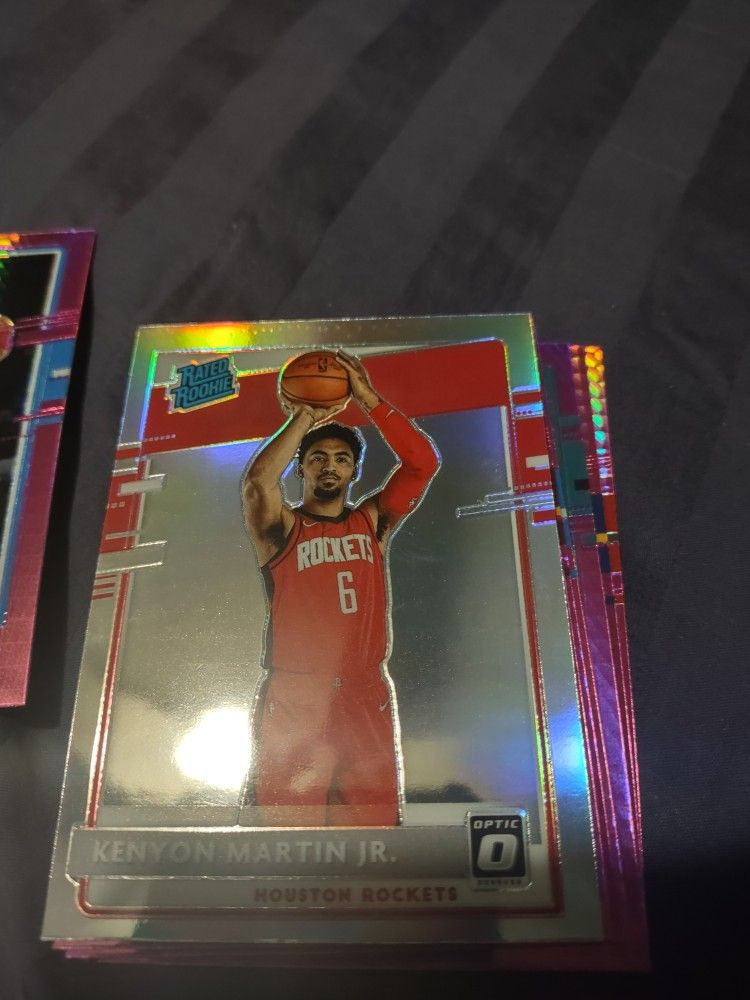 Silver And Pink Optic Cards