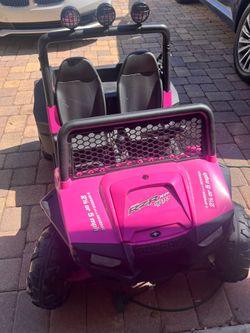 Pink kids car