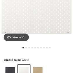 Two Skadis (IKEA) Peg board