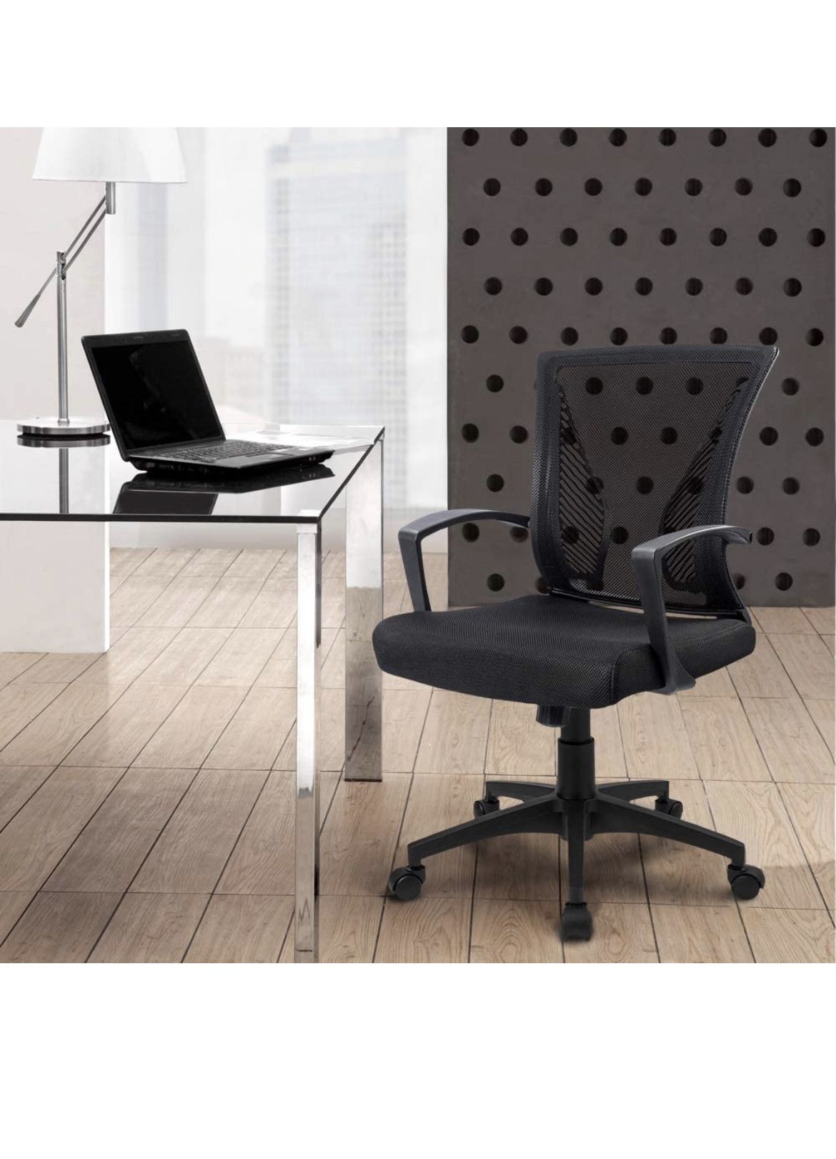Furmax Office Chair Mid Back Swivel Lumbar Support Desk Chair