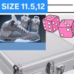 JORDAN 5 WOLF GREY MEN SIZE 11.5,12