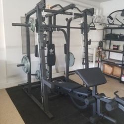 Smith Machine 2001 | Multi-Use Adj Bench | Gym Equipment | Fitness | Squat Rack | Excercise |🔴WEIGHTS AND BARBELL SOLD SEPARATELY 🔴 FREE DELIVERY 🚚