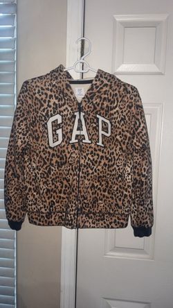 Gap Kids Leopard Print Zip-Up Hoodie