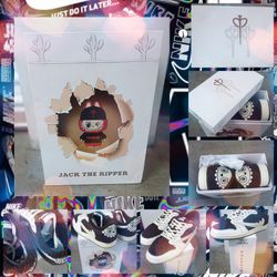 COLDSINS Jack The Ripper X Labubu Custom NIKEs size 12.5