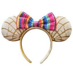 Disney Parks Minnie Mouse Ear “Concha” Pan Dulce Sweet Bread Headband |