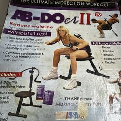 Ab Doer II Abdominal Fitness Exercise Machine Chair Foldable Brand New