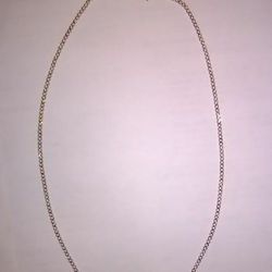 STERLING SILVER necklace. Solid 925 JEWELRY. 17.5" chain. Fine jewelry