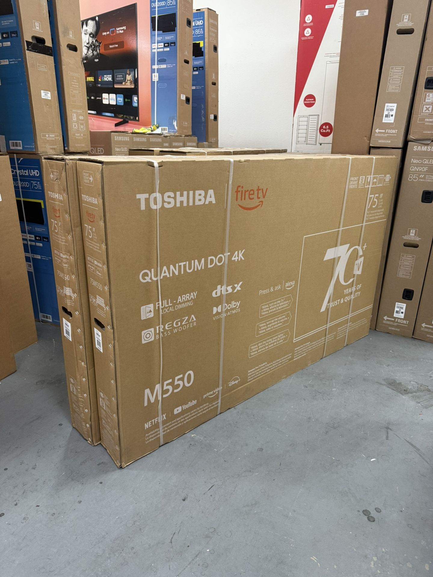 75” TOSHIBA QLED M550 4K SMART TV