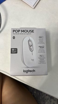 NEW Logitech pop mouse white