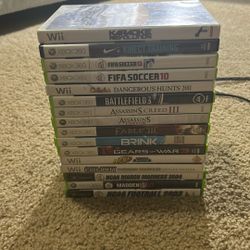 Lot of Xbox 360, Original Xbox, And Wii Games