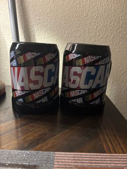 NASCAR Black Ceramic Mugs Set of 2