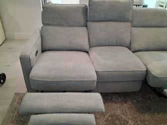 Sofa reclinable de tela electrico buenas condiciones