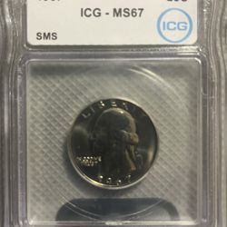 1967 SMS 3 Piece Set ICG MS67 (.25-.10-.05)