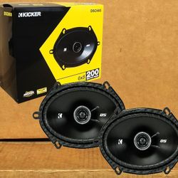 Kicker DS Series Car Speakers Set 6x8 Inch 2-Way Coaxial Speaker System 200 Watts 🚨 Payment Options Available 🚨 No Credit Needed 🚨 