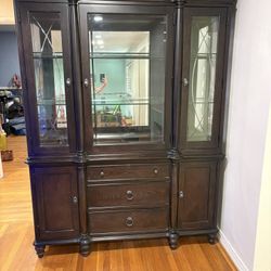 Chocolate Brown China Hutch- Legacy Classic Furniture
