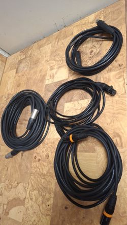 Dmx cables 2/15ft-1/25ft- 1/50ft