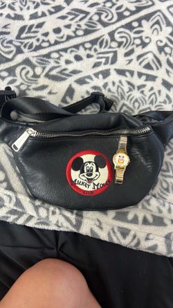 Vintage Mickey Mouse watch and Fanny Pack