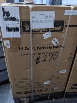 New 1.6 cut top loader washer