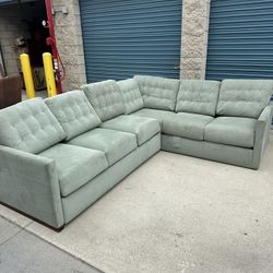 American Leather Sectional Sleeper 