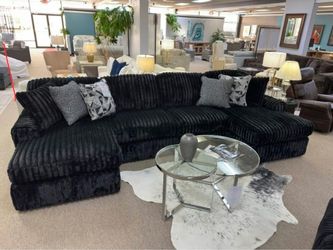 New Black OVERSIZED Sectional Plush