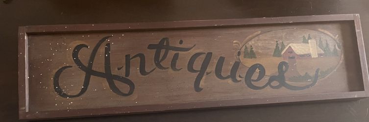 Vintage Antique Sign 27.5 X 7.5. 