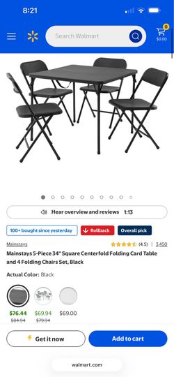Brand new Foldable card table with chairs