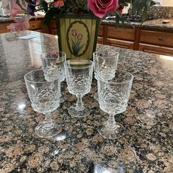In time for the Holidays - Crystal Wine Glasses***Price Reduced!