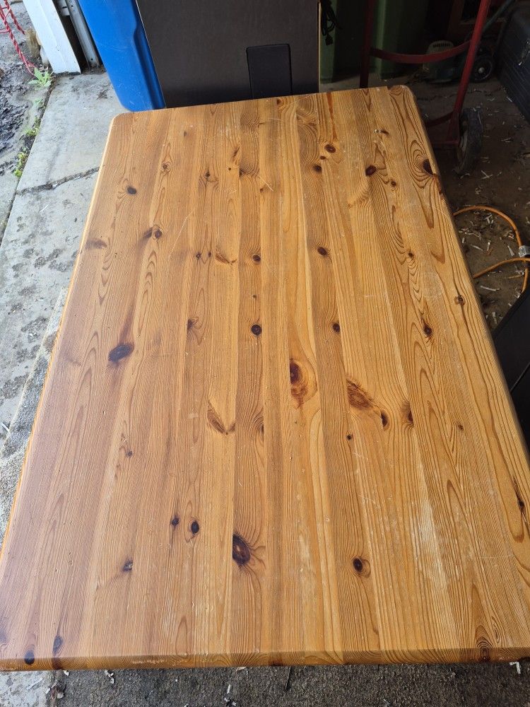 Salad wood beige table 46"x 29 "