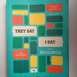 They Say / I Say: The Moves That Matter In Academic Writing 