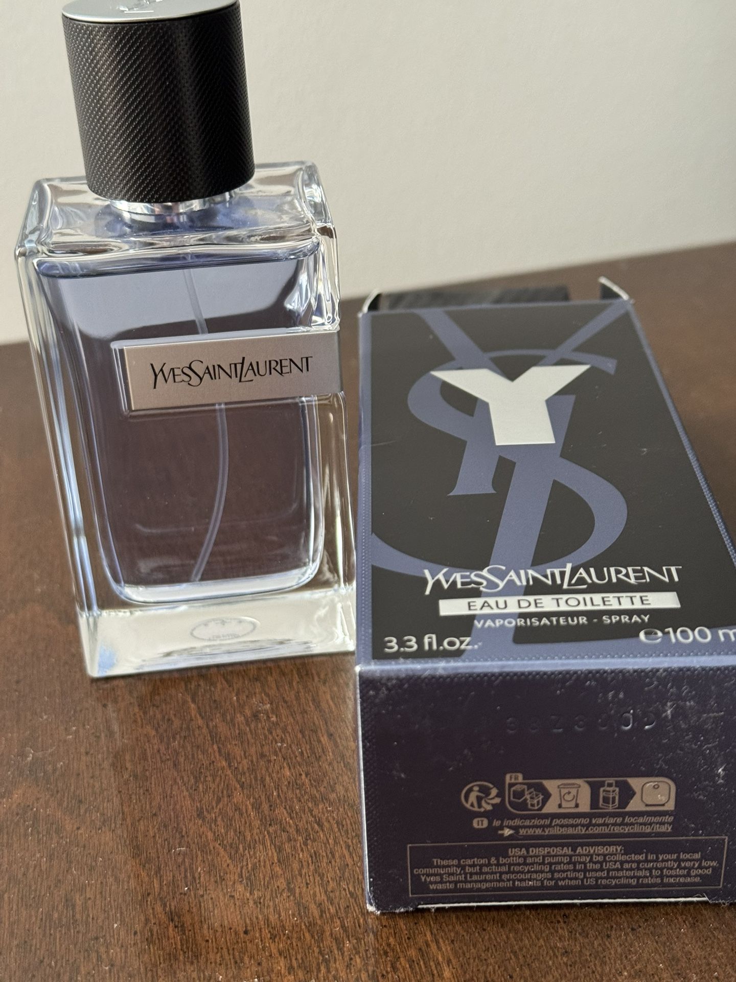 YVES SAINT LAURENT Y Eau De Toilette for Men, 100 ml/3.3 fl oz