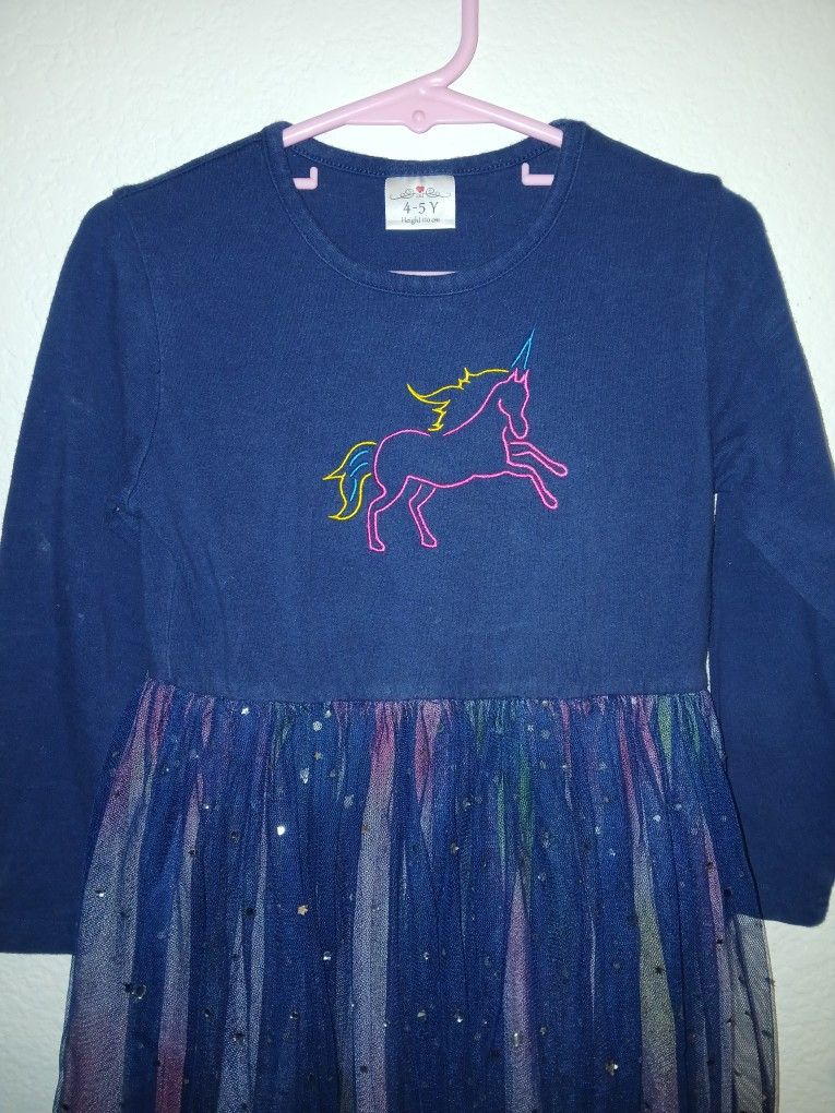 Girls Sz.4/5 Unicorn Dress Party Dress