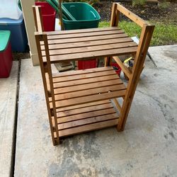 2 Wood 3-Tier Book Shelves