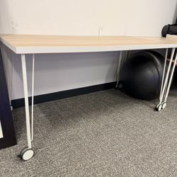White Rolling Tables 