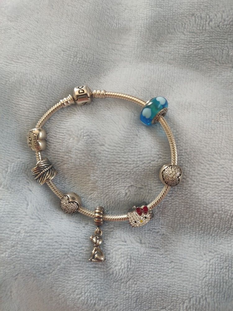 Pandora Bracelet And Charms 