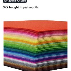 42pc Felt Fabric Sheets 4 x 4