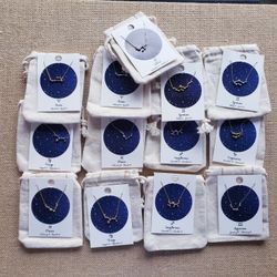 Discounted Jewelry Dollar  Zodiac Necklace Party Favors