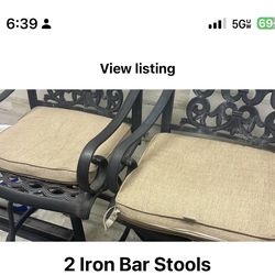 Iron Bar stools pair for pair or 4 for $200