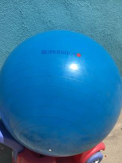Big Swiss Exercise fitness Stability Ball Blue