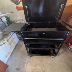 U.S. General 26” 1-Drawer Black Tool Cart — Heavy-Duty Rolling Storage
